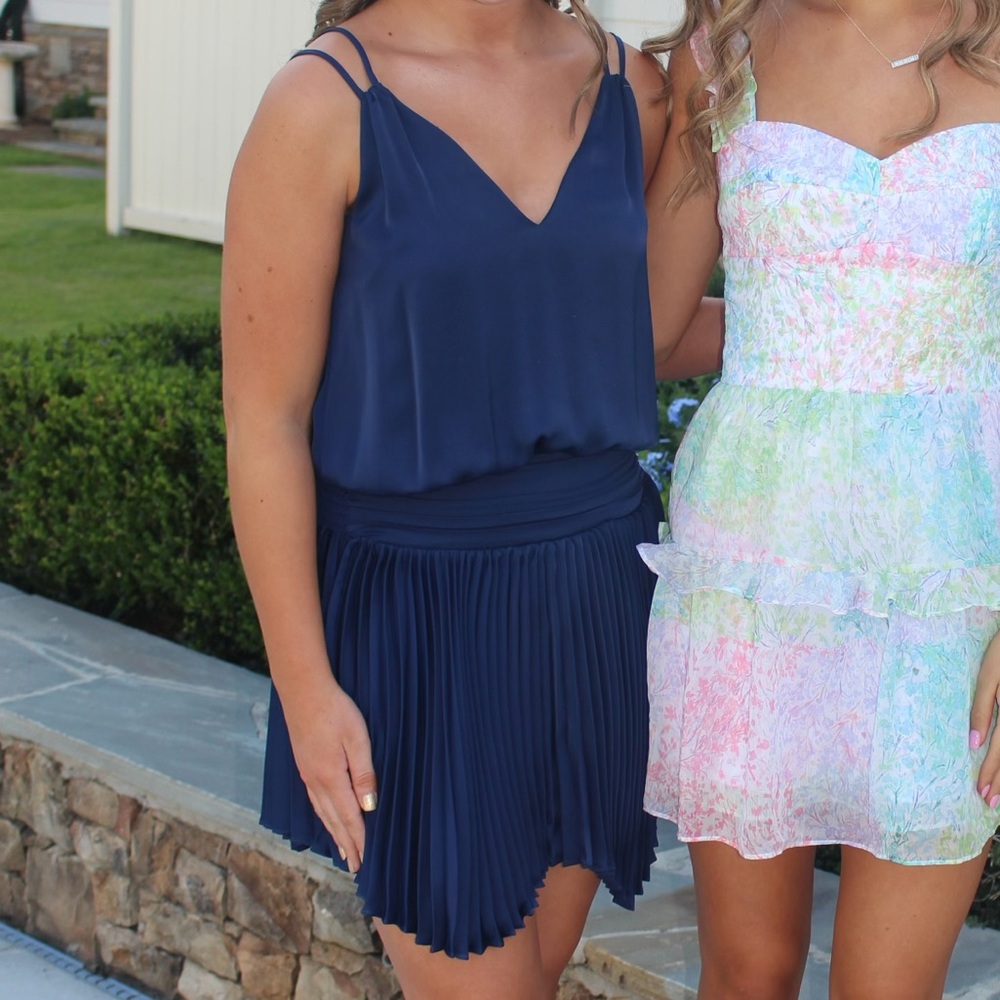 Navy Ramy Brook Mini Dress
